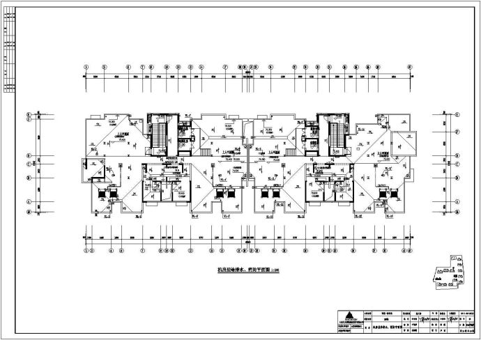 二十四层带地下室带储藏室住宅楼给排水施工设计图_图1