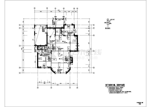 二层剪力墙别墅住宅结构设计施工图-图二