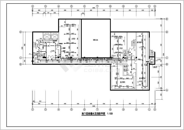 某地民用住宅楼消防布置给排水CAD设计施工图纸-图一