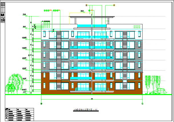 某小区住宅楼建筑CAD设计施工图-图一