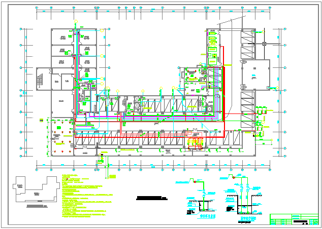 带地下室十五层酒店给排水系统设计图_图1