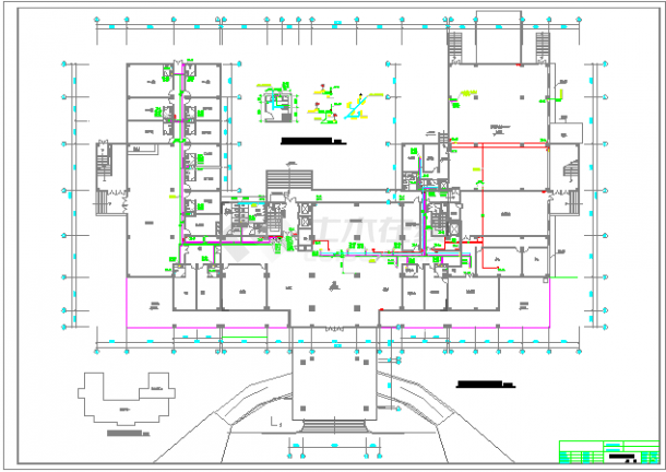 带地下室十五层酒店给排水系统设计图-图二