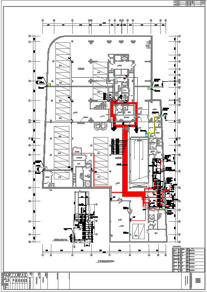 带地下室高层公寓式办公楼给排水设计图_图1