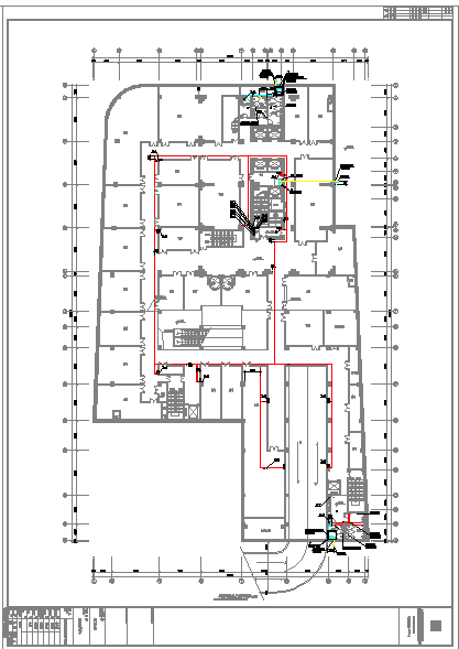 带地下室高层公寓式办公楼给排水设计图-图二