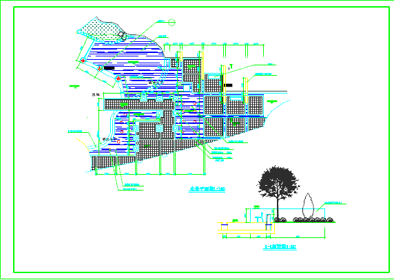 蓝波广场水景施工详图