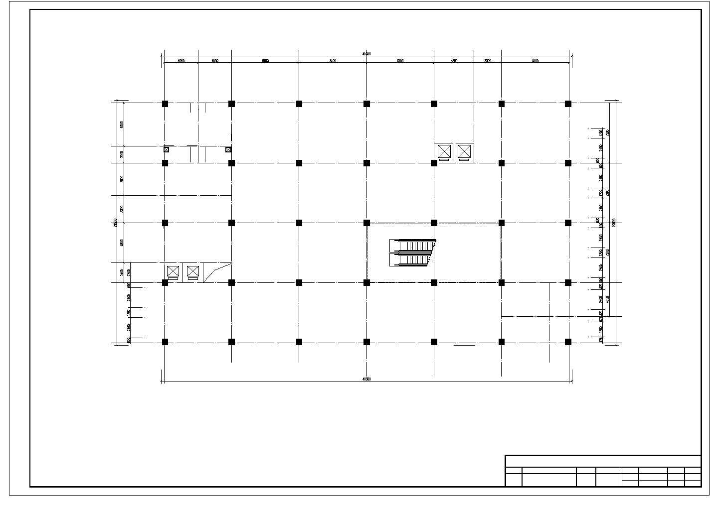 9层高层商场建筑结构设计施工图