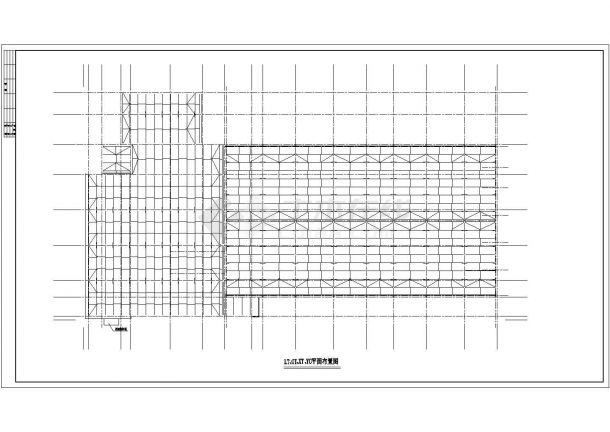 某地4s店钢梁、檩条形成空间结构设计图-图二