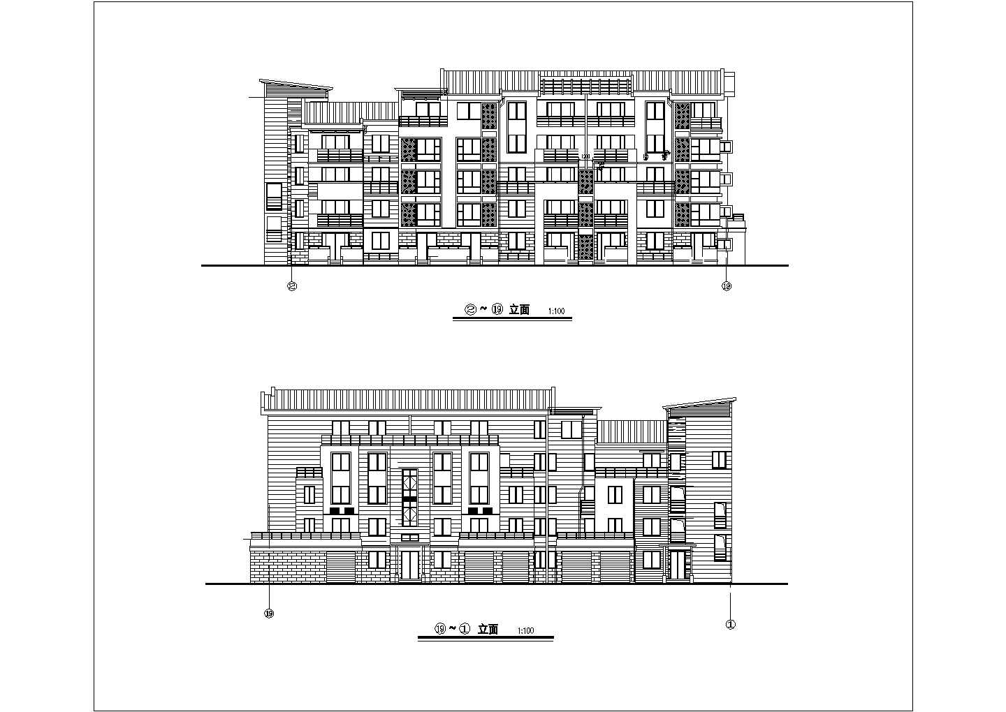 江苏某地多层住宅方案建筑施工全套图