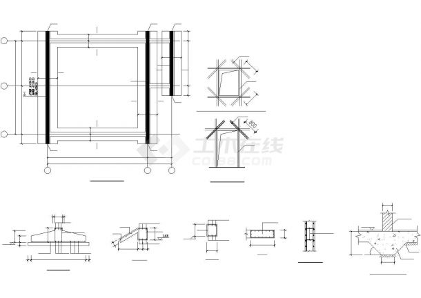 公园管理房建筑图纸-图一