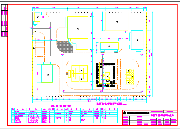 净水厂工艺设计给排水施工设计图及流程图_图1