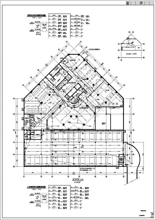 某市某五星级酒店强弱电CAD图纸-图一