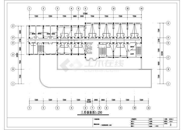 某三层酒店插座电气cad设计方案-图二