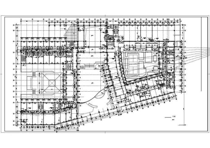 某地大型详细高层办公楼建筑方案图（共14张）_图1