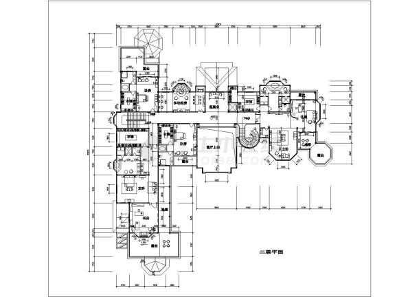 某地豪宅建筑设计方案图（共7张）-图一