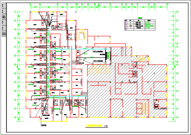 某高层星级大酒店电气改造系统CAD图-图一