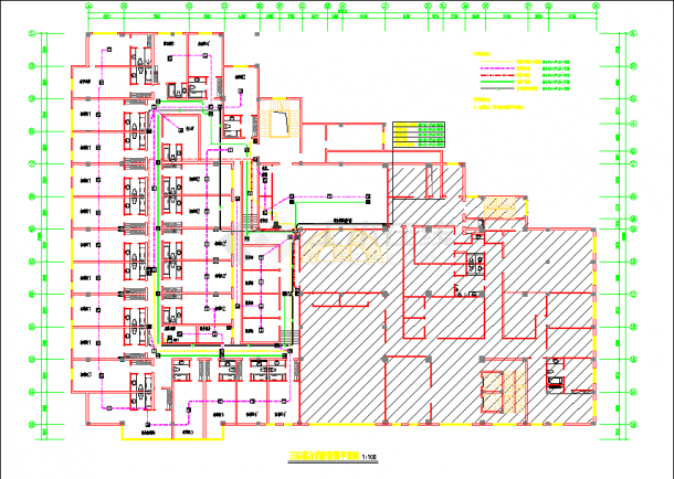 某高层星级大酒店电气改造系统CAD图-图二