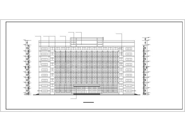 详细精致的高层办公楼建筑方案图（共13张）-图一