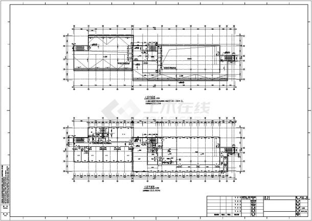 精致实用的高层办公楼建筑施工图（共12张）-图二