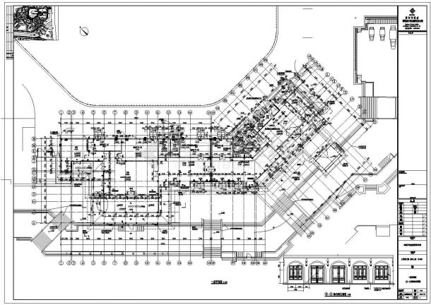 某二层古式风格建筑商场施工图深化设计-图二
