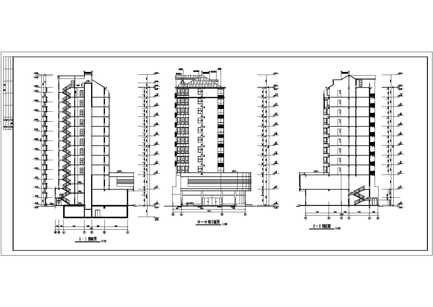 某小区多层住宅楼建筑施工图（全套）