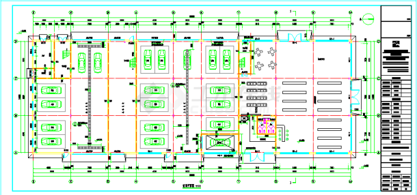 某地长城二层汽车4s店钢结构施工设计图-图二