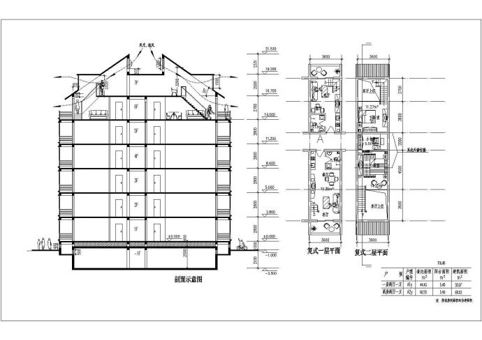 某小区经典住宅户型建筑设计方案图_图1