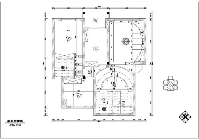 经典别墅家装cad施工方案设计图纸_图1