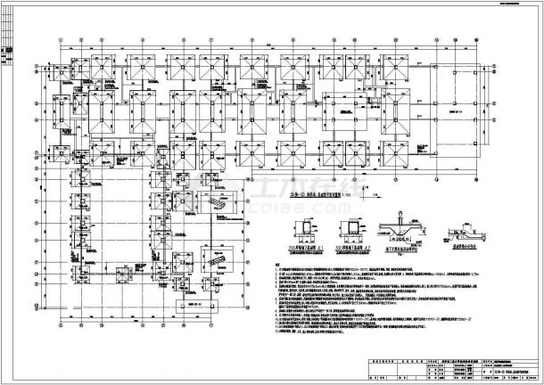 某多层教学楼框架结构施工CAD设计图-图一