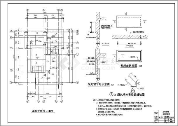 某地区三层别墅建筑施工CAD设计图纸-图一