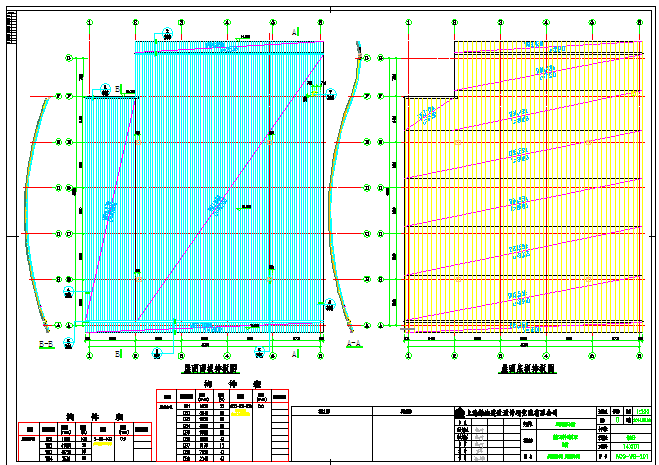 某工程正方四角锥网架平面CAD设计图_图1