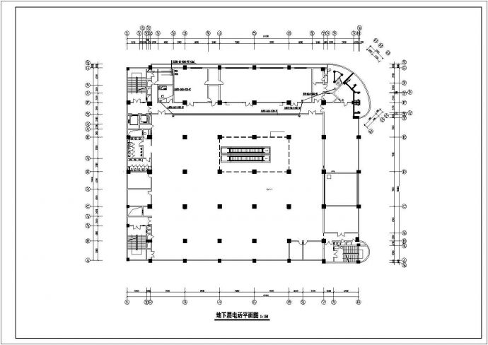 某商场建筑电气设计施工平面布置图_图1