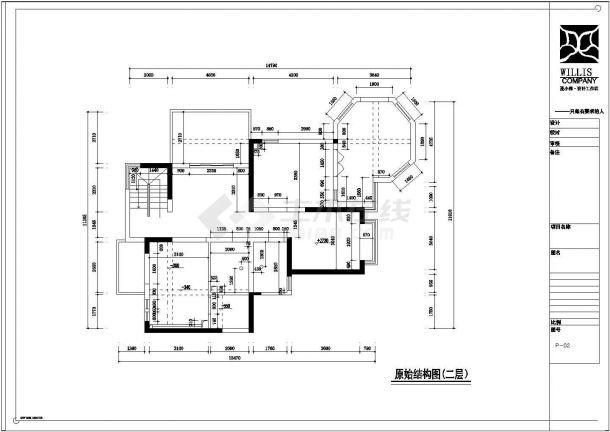 某小型跃层住宅装修设计图（含效果图）-图二
