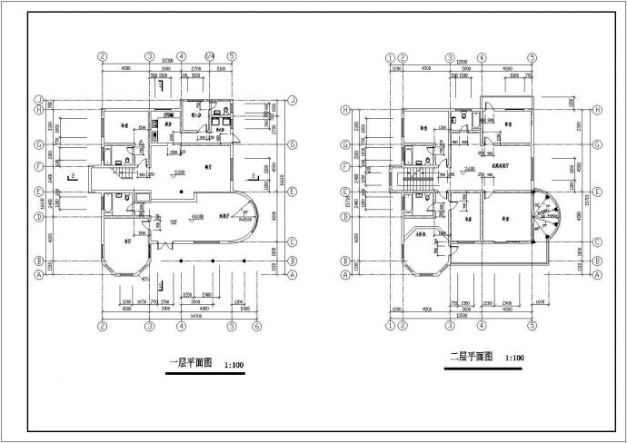 某地区精品别墅建筑施工全套CAD设计图纸_图1