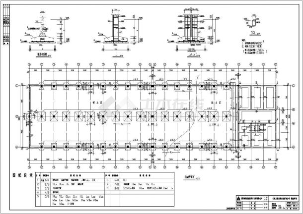 全套钢结构工业科技园厂房施工设计图-图一