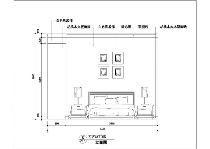 某两层别墅户型经典室内装修cad施工方案图_图1