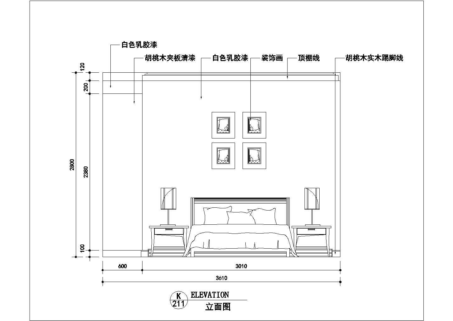 某两层别墅户型经典室内装修cad施工方案图