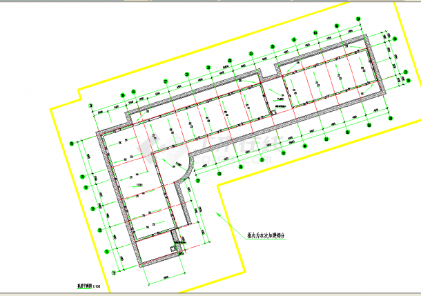 某地区三层养老院建筑施工设计图纸-图二