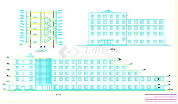 二层大型旅馆建筑设计图纸（标注详细）-图一