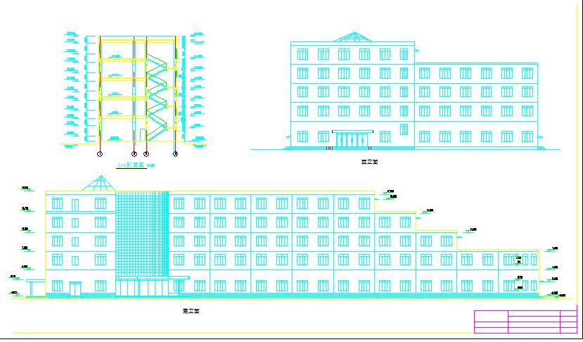 二层大型旅馆建筑设计图纸（标注详细）