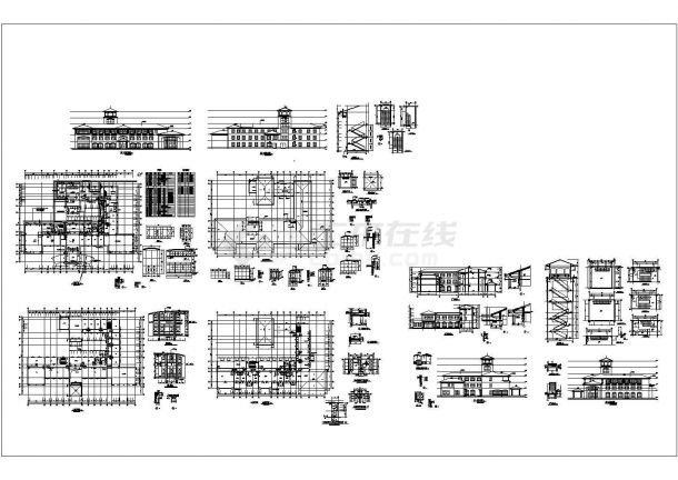 某地多层办公楼建筑施工图修改图-图一