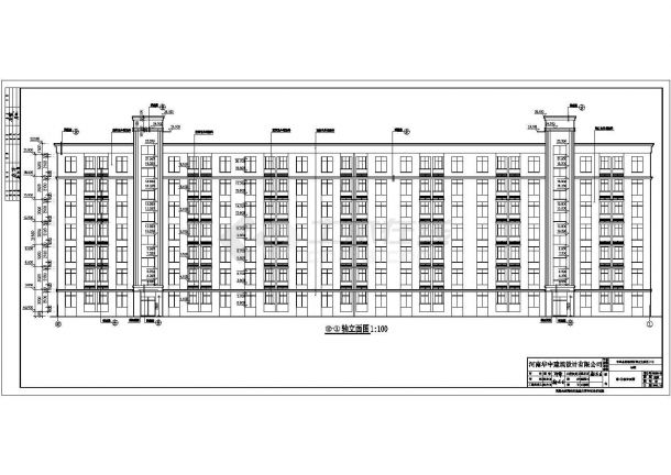 七层砖混结构住宅楼建筑施工设计图纸-图二