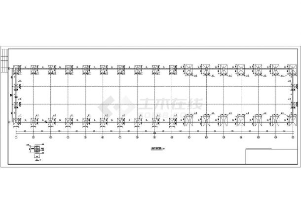某18.6米跨门式刚架厂房结构设计施工图-图二
