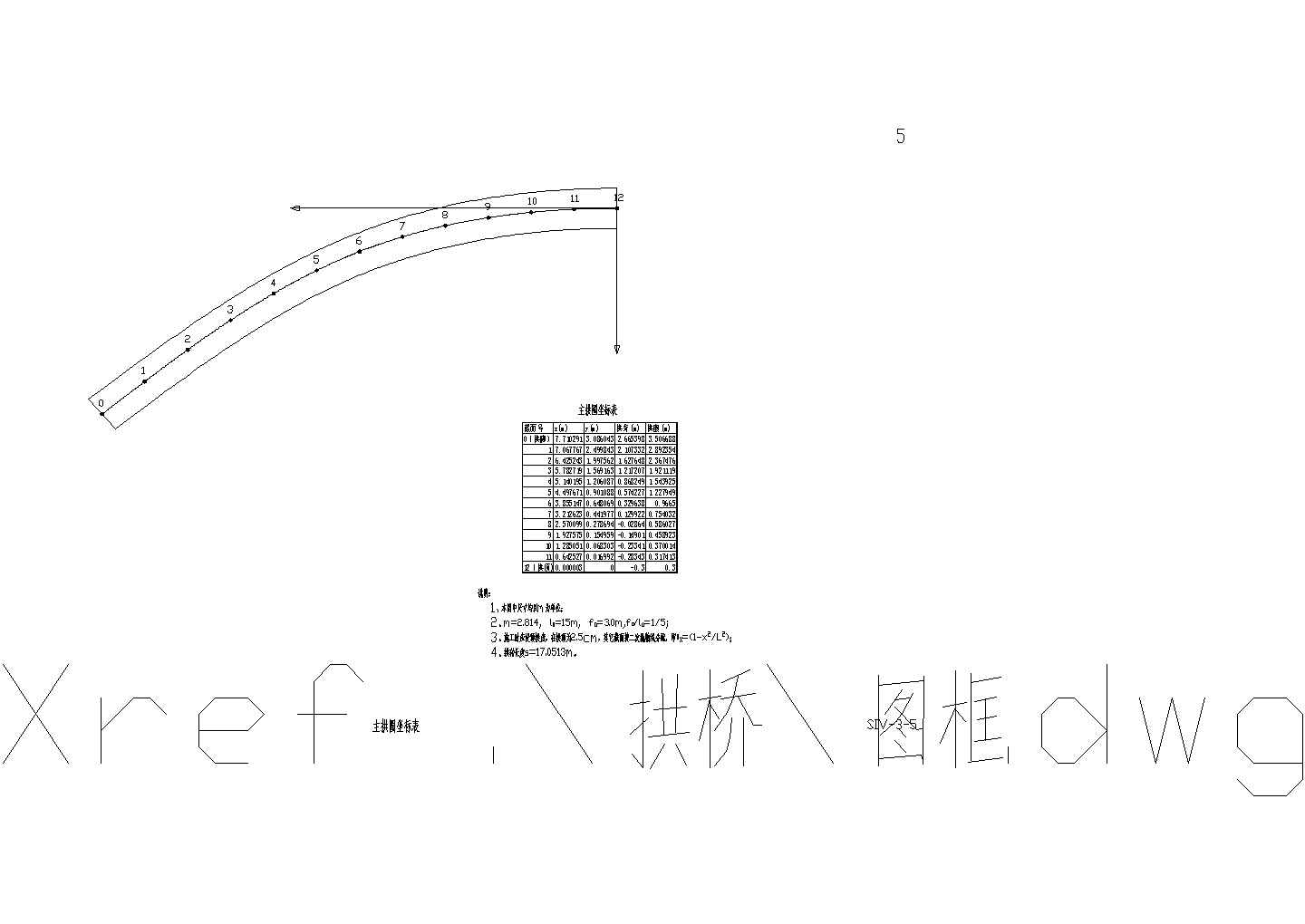 钢筋混凝土拱桥设计施工图