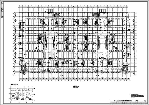 某大型四层带地下室电商城建筑施工图-图二