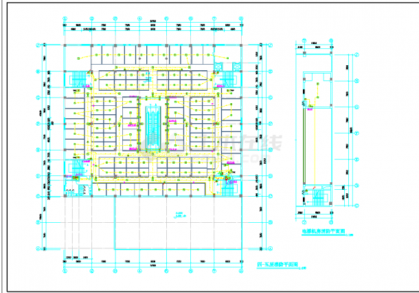商场商铺消防建筑电力设计施工平面图-图二