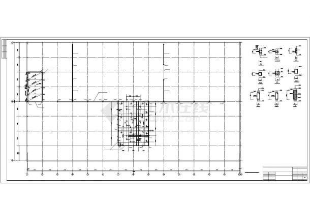 某2x24米跨综合厂房结构设计施工图-图一