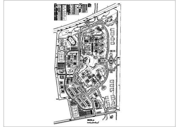 某大学总平面布置图-图一