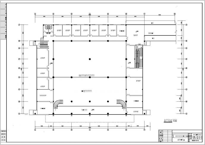 国际机场室内装修装饰cad平面施工设计图_图1
