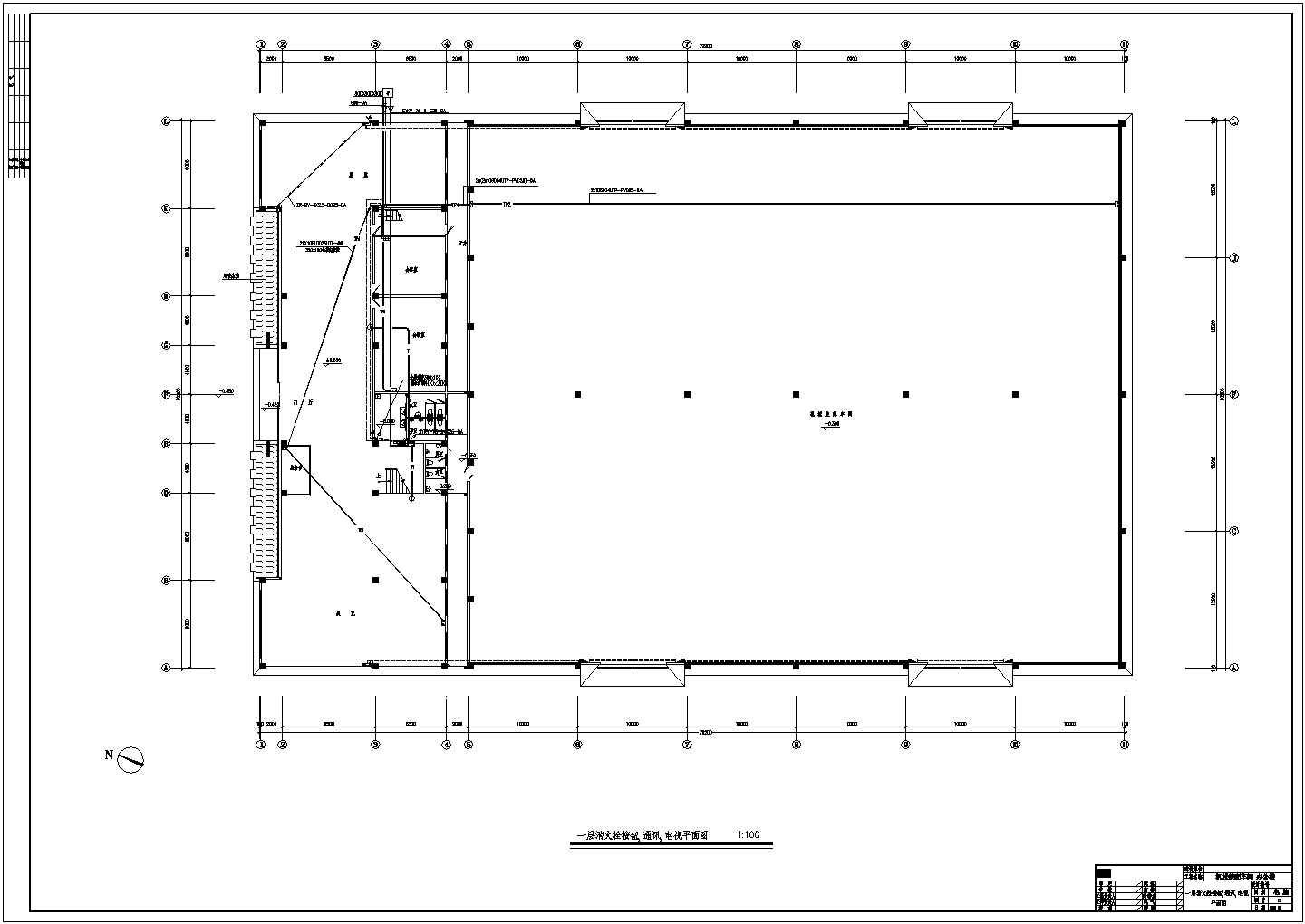 某地局部4层钢结构厂房电气设计施工图