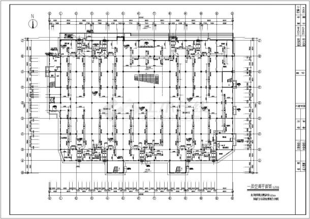 中型商场空调全套施工图-图一